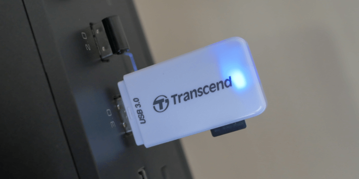 USB接続時のLEDランプの点灯状態