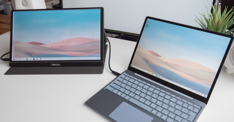 Surface Laptop Go に外部モニター接続