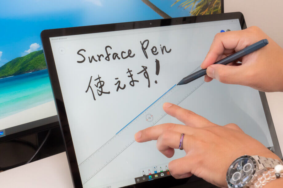 Surface Laptop 4 で Surface Pen を使う