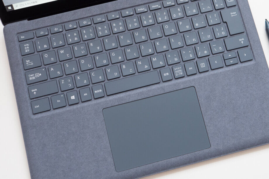 Surface Laptop 4 キーボード面のアップ
