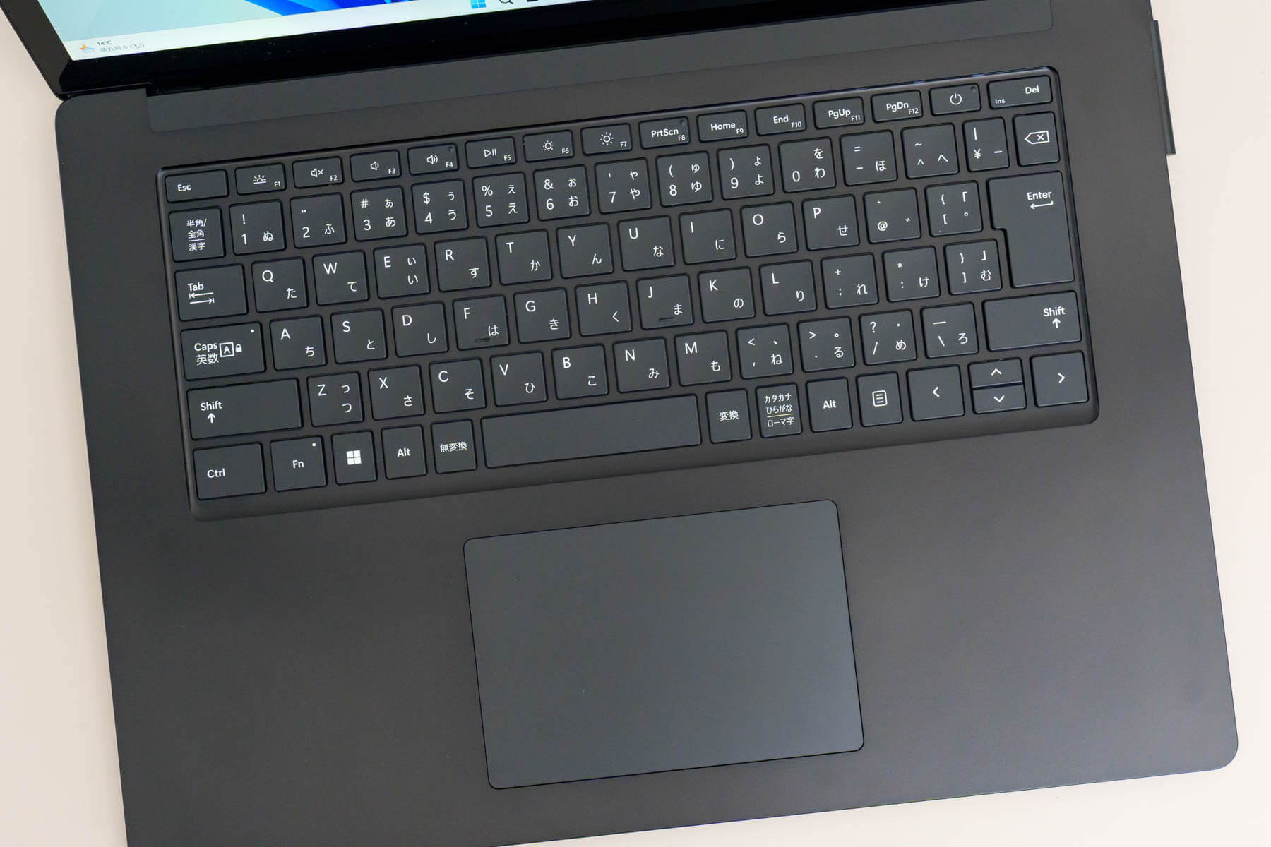 Surface Laptop 5 15インチモデル キーボード面