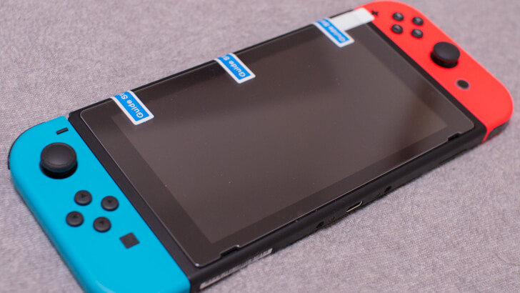 レビュー】Nintendo Switch に CHOETECH 液晶保護ガラスフィルムを付けてみた